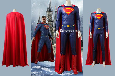 DC Justice League Superman Clark Kent Cosplay Costume