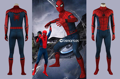  Spider-Man: Homecoming Peter Benjamin Parker Cosplay Costume Jumpsuits 