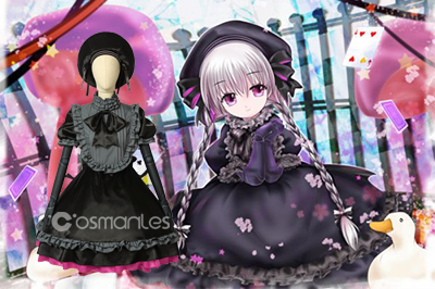 FGO Fate/Extra Last Encore Caster Nursery Rhyme Cosplay Dress